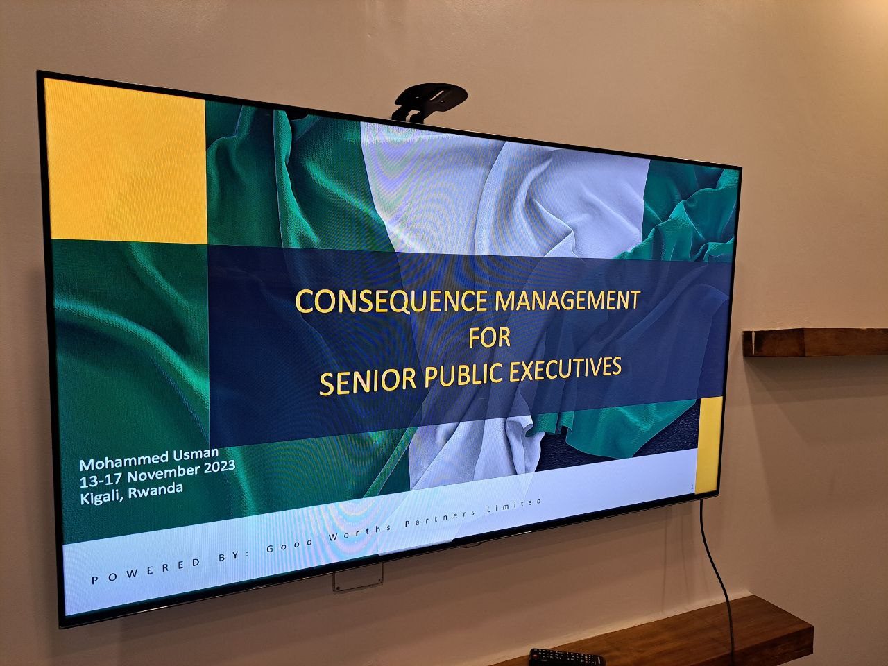 Consequence management for senior public executives training by GWPL in Kigali, Rwanda